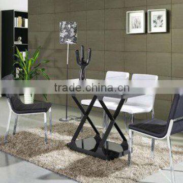 hotel furniture beautiful design carbon steel black coating painting wood tempering glass noble Living room furniture                        
                                                Quality Choice