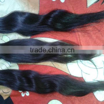 Brown 100% Human Hair Hair Extensions Double Layers