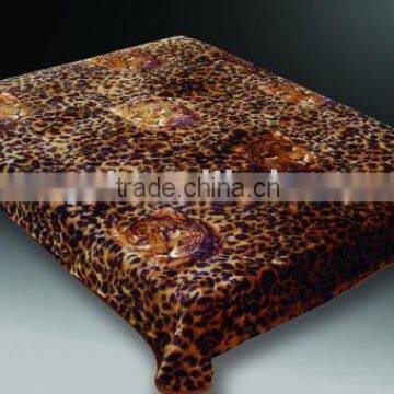 100% polyester printed weft-knitted mink blanket