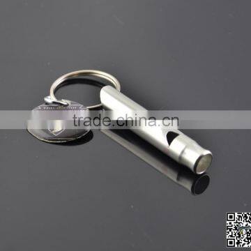 Hollow Emergency Camping Survival Aluminum Whistle Key Chain