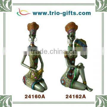 african women sculpture resin craft