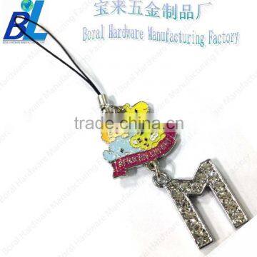 Cute cell phone metal hanging ornaments for gifts