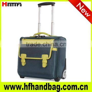 Briefcase business luggage trolley for laptop file