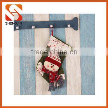 SJ-6800 Customized Xmas decoration Socks Small felt snowman stocking