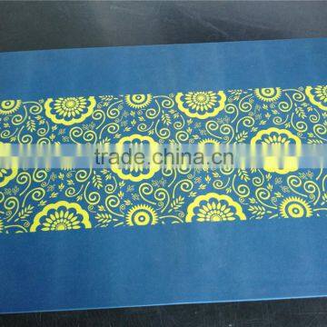 sandy finish Silicone Placemat table dish Mat with very good printing