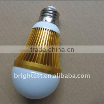 Golden high power 6W lampada LED E27