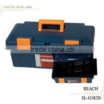 Popular Handle Tool box/ Plastic Toolbox With Lock/ Professional Beauty Toolbox SL-G582D