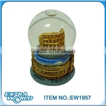 shine polyresin roman snow ball