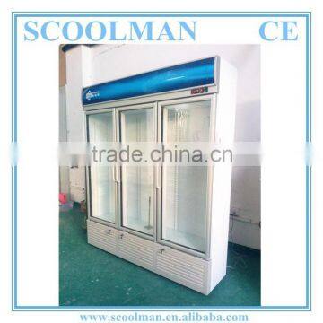 Store and Mall Transparent Glass Display Fridge photo-6