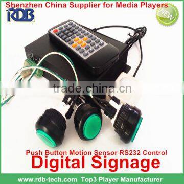 RDB RS232 Control Motion sensor Push button Digital Signage from Shenzhen China Supplier DS005-60