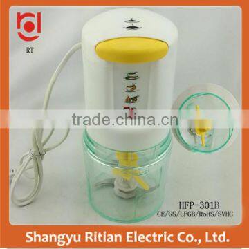 Sweet printing CE/ROHS approval mini plastic electric food chooper