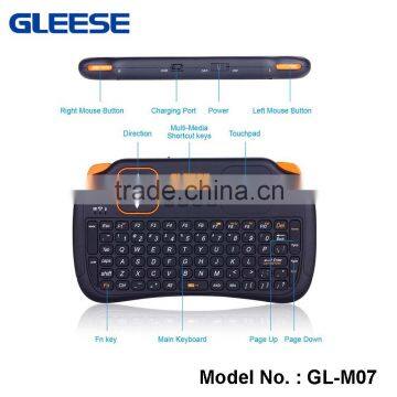 High Quality 2.4G mini keyboard and mouse with TouchPad combo