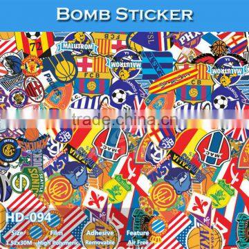 HD-097 CARLIKE Air Bubble Free Bomb Sticker Full Car Body Wrap photo-5