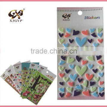 fabric wall sticker/stickers for fabrics/satin fabric stickers