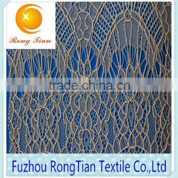 Spandex stretch voile guipure lace fabric for decoration