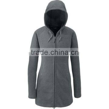 new design fitted plain hoodie for women winter