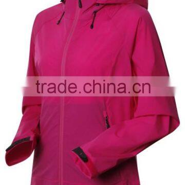 2014 new design pink waterproof outdoor women winter coat