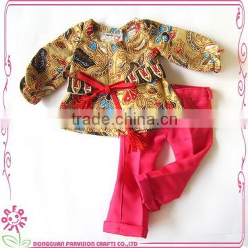 OEM 18 inch fashion vinyl doll cloth for sale