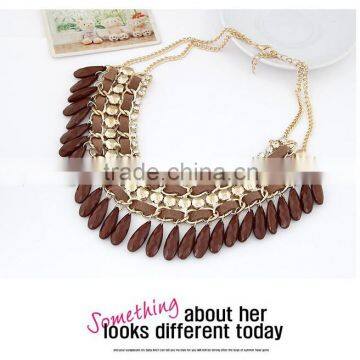 2014 Hot Sale Stock Wholesale Metal Jewelry Luxurious Handmake Personality Necklace for Ladies