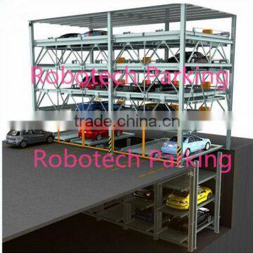 Mechanical automated sliding car parking system