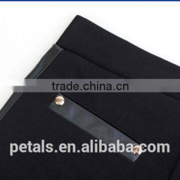 Ladies Side Spell Leather PU Zipper Leggings With Two Pocket Back photo-6