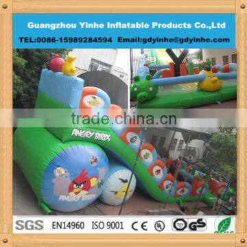 2014 new design kids large birds inflatable playground slide