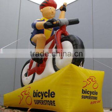 best selling advertising inflatable bicycle model