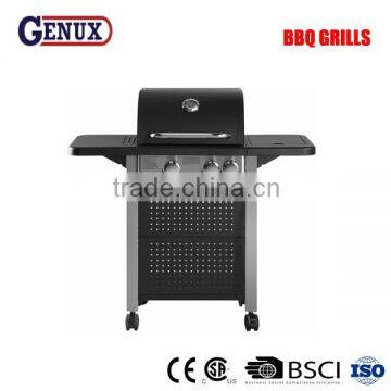 2 main burners outdoor bbq gas grills with a side burner