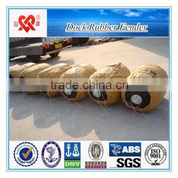 High quality marine floating dock rubber fender with chain and tires