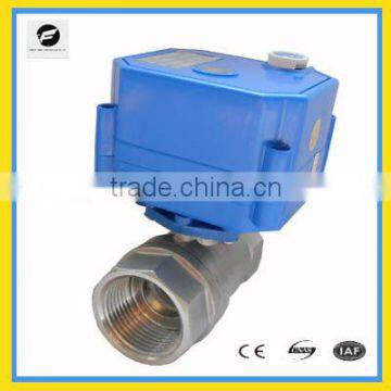 two way manual+motorized ball valve brass/SS304 BSP/NPT 9-24vAC/DC solenoid water valve