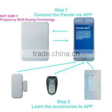 Home Security Wired Intelligent No Need GSM Alarm System (FC-300)