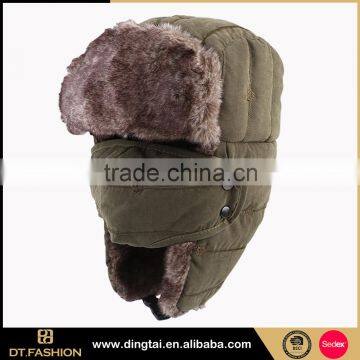 High Quality 100%Polyester Winter earflap Trapper Hat