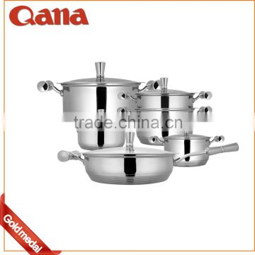 New Stainless steel pan pot saucepan set