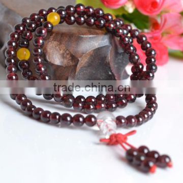 Chinese factoriesCrystal bracelet natural red agate beads bracelet bracelets 108 male and female models