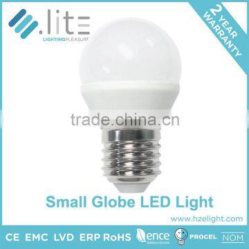 Led Lighting Bulb Led Light Bulb Globe Mini Size G45 P45 3W 220lumen 200 Degree Replace 20W CE RoHS Approval E27 E26 E14 Base