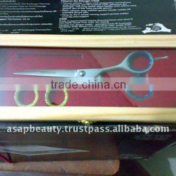 wooden Scissor Box with mirror top