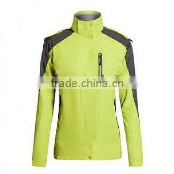 Custom women 100% polyester lightweight waterproof jacket