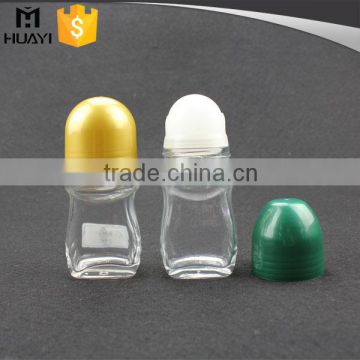 50ml roll on glass bottle with plastic roll ball