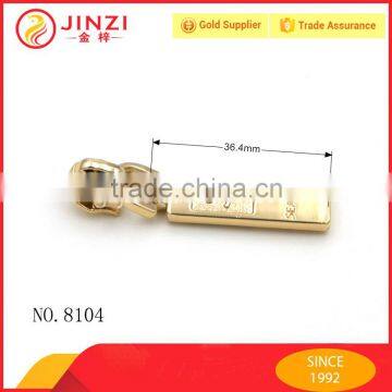 Light Gold High Standard Gold Plating Zipper Puller for Handbags Accessories