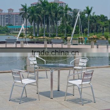 restaurant garden portable simple stacking dining table chairs set YC002A YT8A