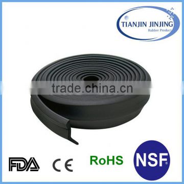 wiper blade rubber strip/rubber countertop edging strip