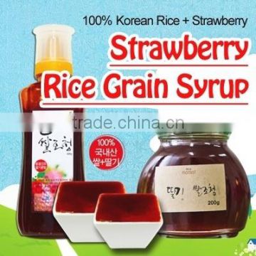 Strawberry Rice Grain Syrup Rice grain syrup 100% Korean rice