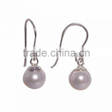 Sterling Silver pearl Gemstone Earring