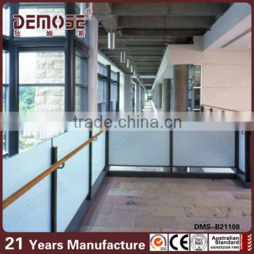 outdoor Full frameless glass railing by standoff glass balustrade glass railing