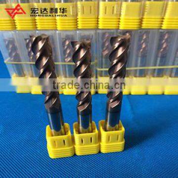 Coated Carbide End Mills with Four Flutes for CNC Milling Machine