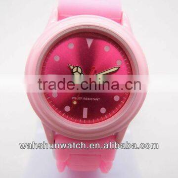 2013 New popular silicone wristband ladies watch