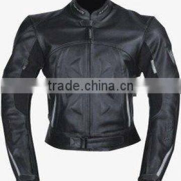 DL-1222 Leather Motorbike Jacket, Leather Road Motorcycle Jacket