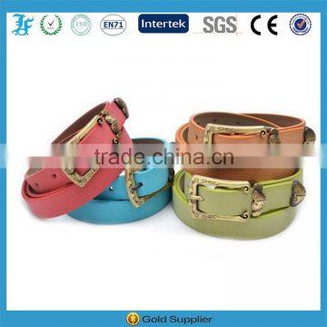 Handmade Retro Cool Leather belt with classical causal buckle