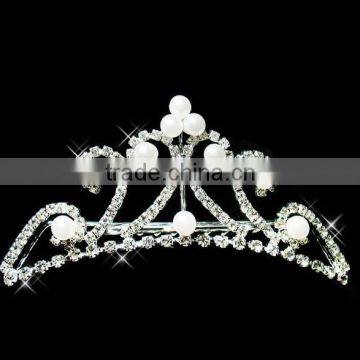 Wholesale wedding tiaras for pearl bride head crown