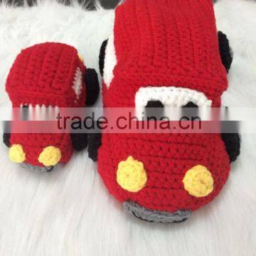 Handmade knitted baby toys-vehicle series.